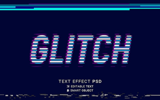 Effet de texte glitch futuriste