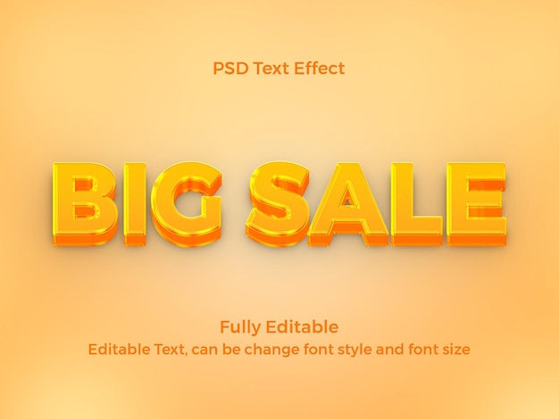 Effet de texte grande vente PSD