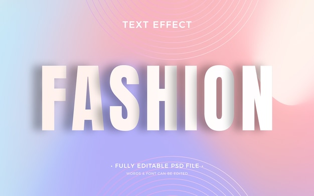 PSD effet de texte de magazine de mode