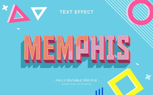 Effet de texte Memphis