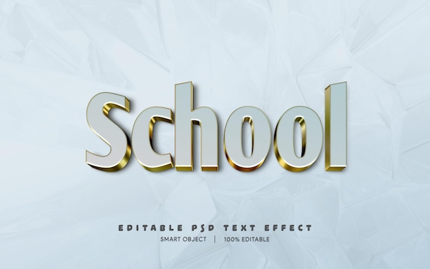 Effet de texte PSD modifiable style alphabet 3d