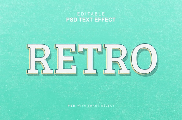 Effet de texte rétro