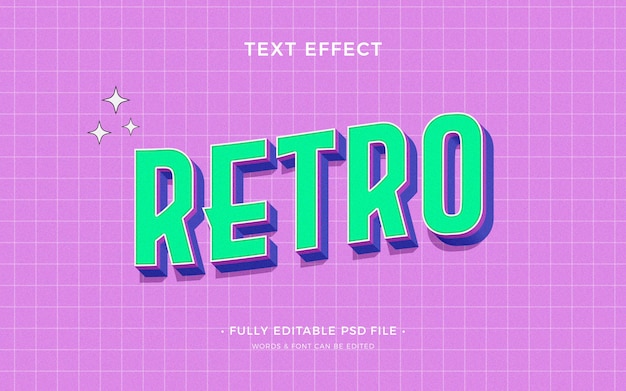 Effet de texte de style années 90