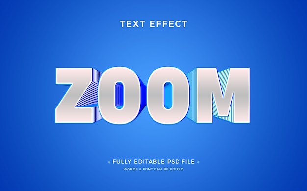 Effet de zoom sur le texte