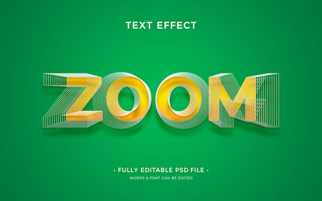 Effet de zoom sur le texte