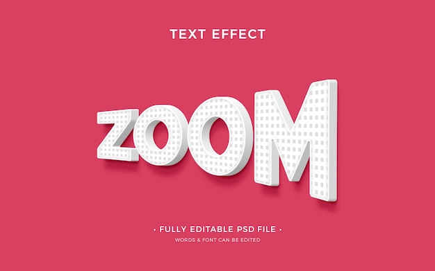 Effet de zoom sur le texte