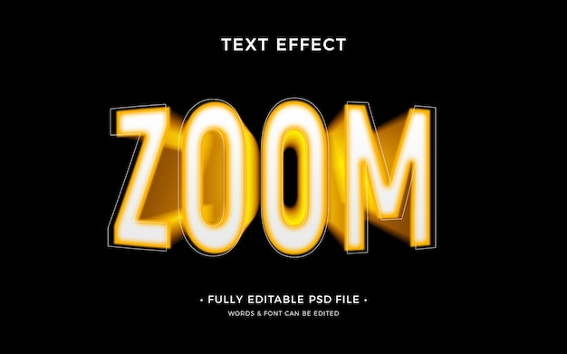 Effet de zoom sur le texte