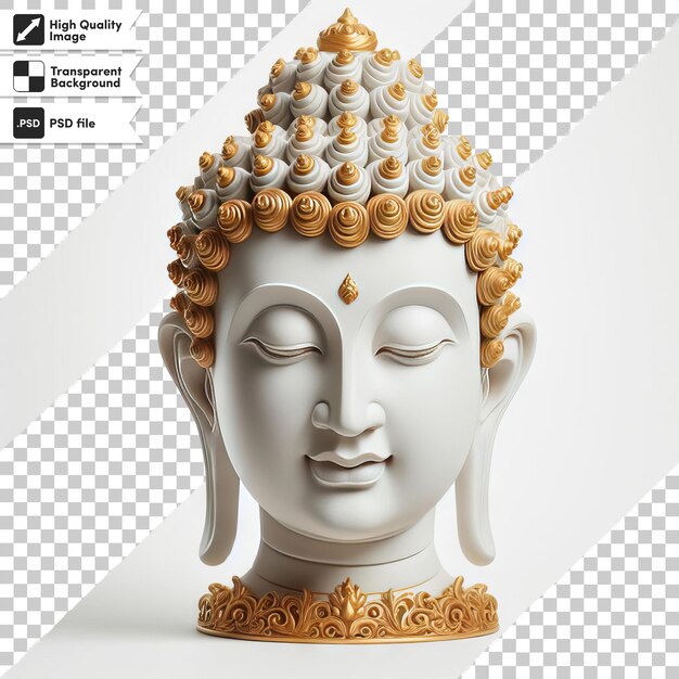 PSD ein bild einer buddha-statue mit den worten buddha darauf