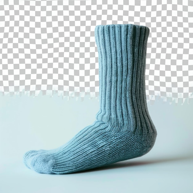 PSD ein paar blaue socken mit einer grünen socke an der unterseite