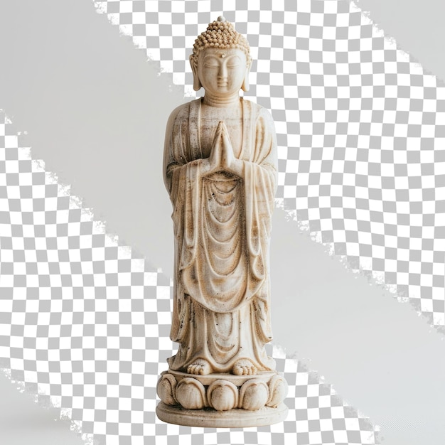 PSD eine buddha-statue mit dem wort buddha darauf