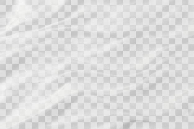 PSD elegant tissu de soie blanche texture effet de superposition png fond transparent