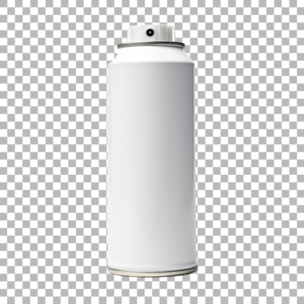PSD emballage de boîtes à aérosol sur fond transparent