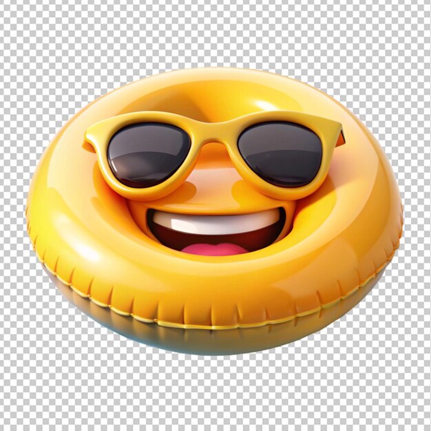 PSD emoji flottant dans la piscine