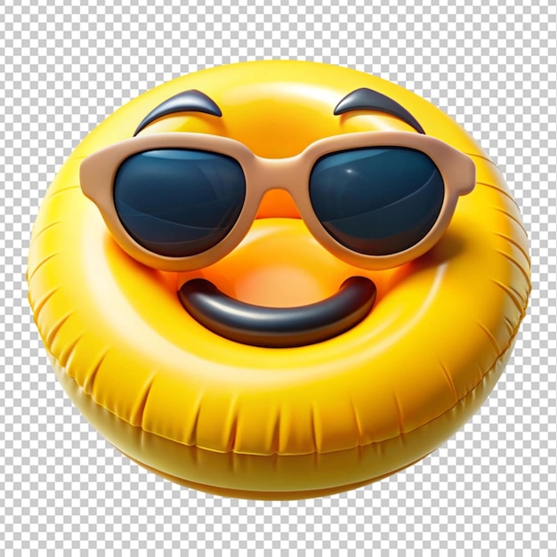 PSD emoji flottant dans la piscine