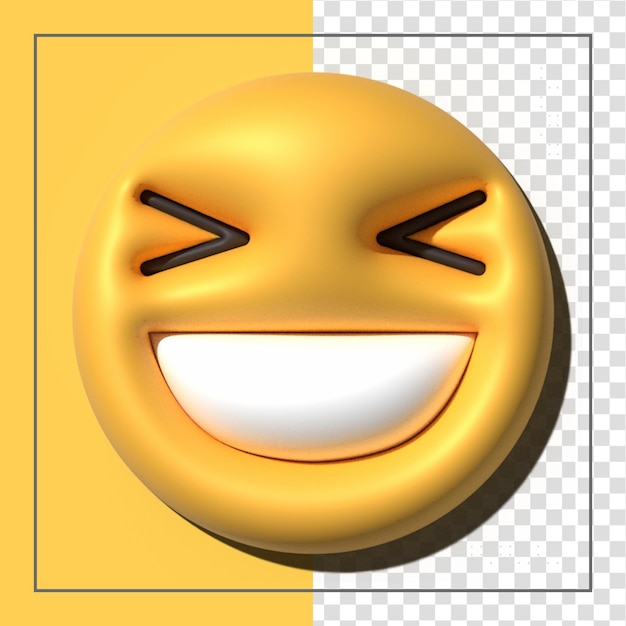 Emoji jaune amour émoticônes visages avec des expressions faciales icônes Emoji stylisées 3D