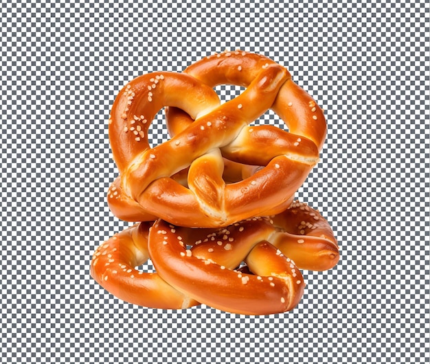 PSD então, doces pretzels isolados em fundo transparente