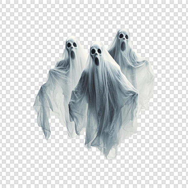 PSD fantasma de halloween isolado em fundo transparente