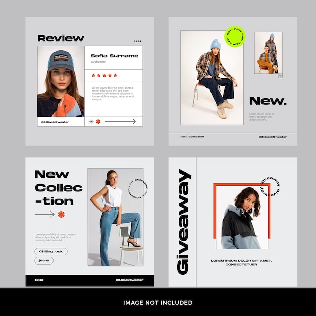 Fashion Instagram Postset Premium Psd