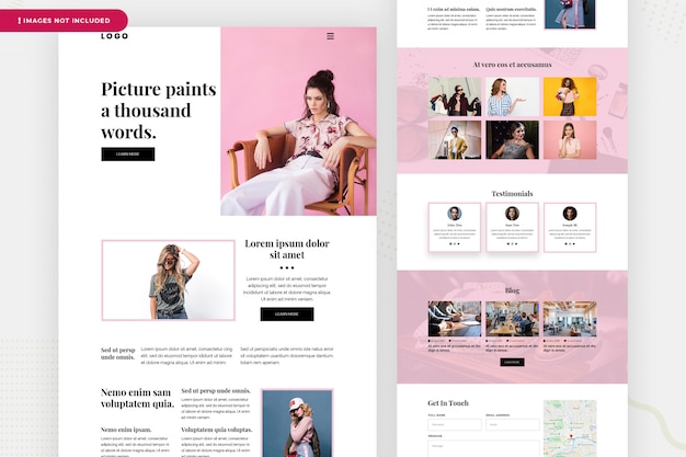 Fashion Website Landing Page