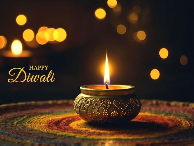 Felice biglietto di Diwali