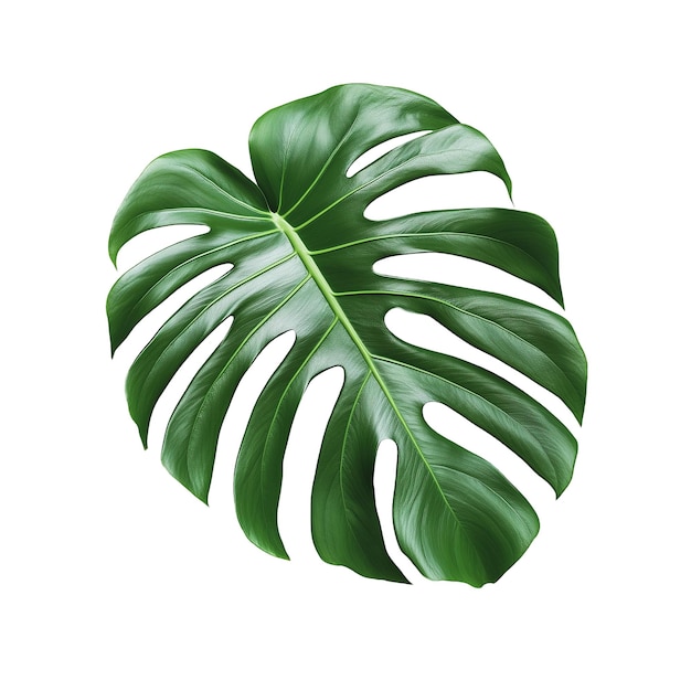 PSD feuille verte de monstera isolée