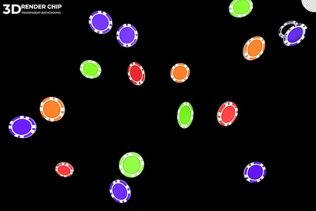 PSD fichas de pôquer de esporte de pilha realista voando, pilha 3d de dinheiro de cassino.