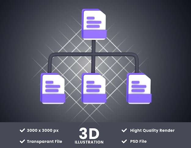 PSD file sharing3d-illustration, die für ihr design geeignet ist