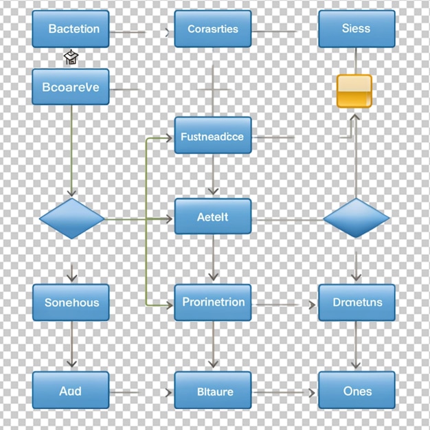 PSD flussdiagramm für die automatisierung von geschäftsprozessen