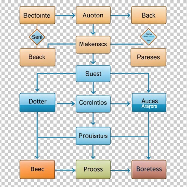 PSD flussdiagramm für die automatisierung von geschäftsprozessen