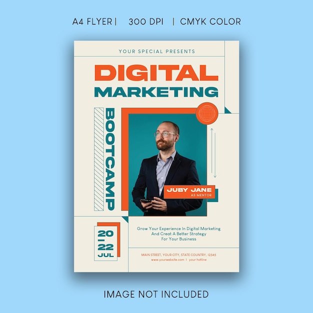 Folheto de Marketing Digital