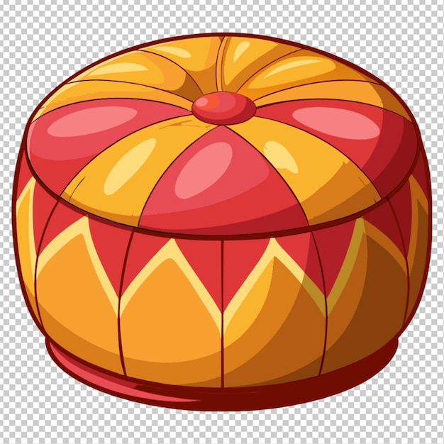 PSD fond de pouf de dessin animé transparent