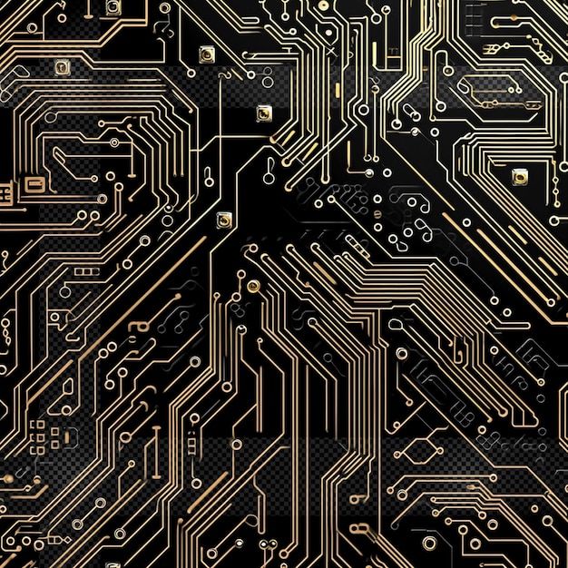 PSD fond transparent de circuit électrique