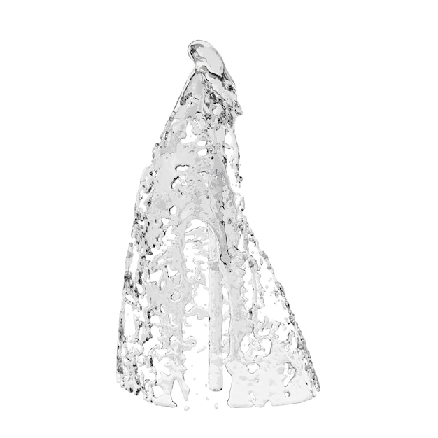 PSD fontaine isolé fond transparent rendu 3d