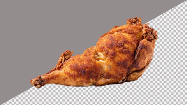 PSD fotografia de pernas de frango fritas isoladas em um fundo transparente