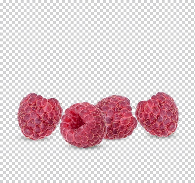 PSD framboise fraîche isolée psd premium