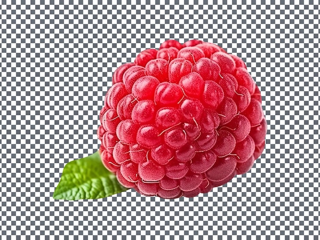 PSD framboise unique fraîche isolée sur fond transparent