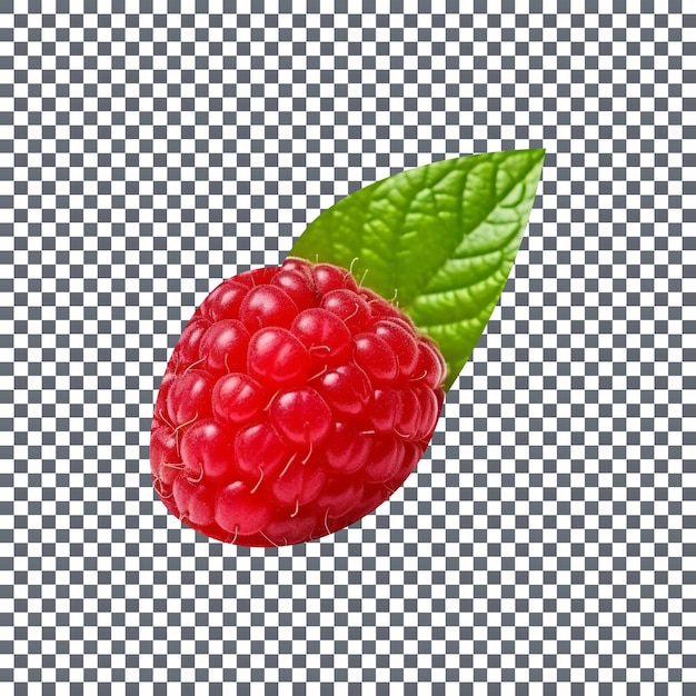 PSD framboise unique fraîche isolée sur fond transparent