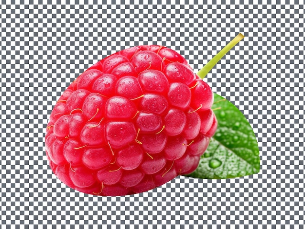 PSD framboise unique fraîche isolée sur fond transparent