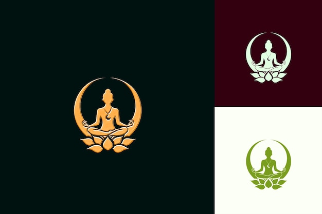 PSD friedliches chinesisches yoga mit zen-design einfaches und beruhigendes yoga png inspirierte china lunar icon designs