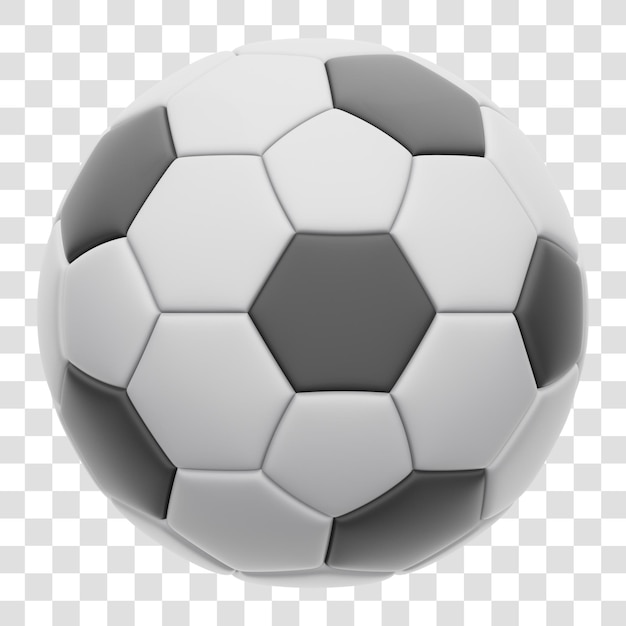 PSD futebol 3d rendering icon isolado fundo transparente