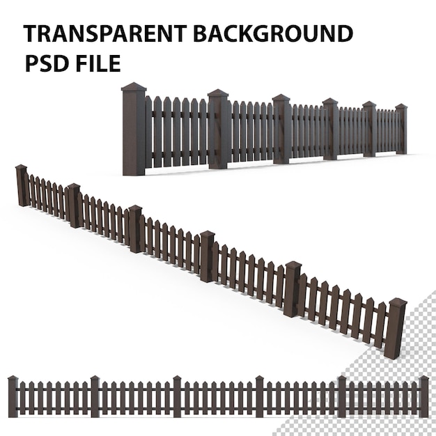 PSD gartenzäune aus holz png