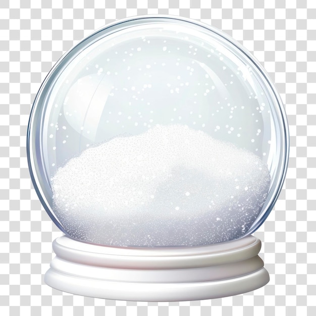 PSD globo de neve de vidro com tema de inverno da png