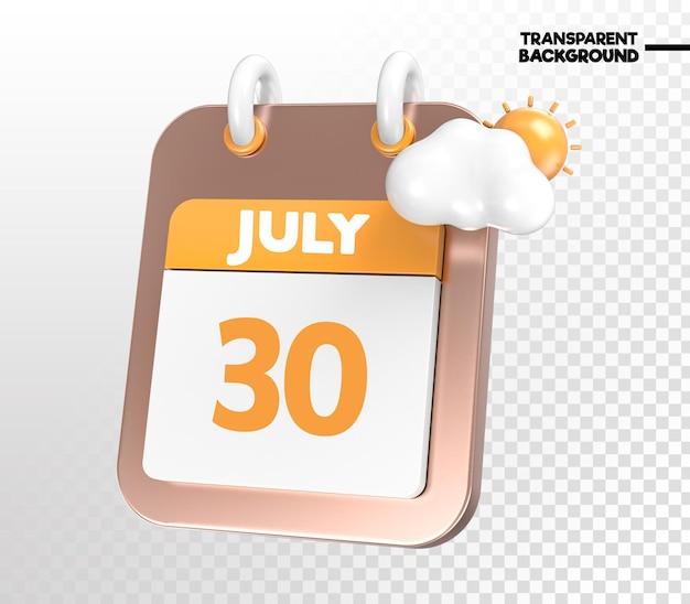 PSD gold sunny windy heavy rain july icon 3d