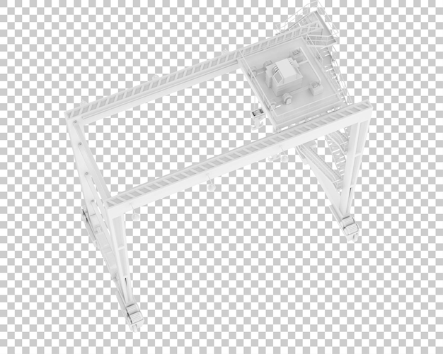 PSD grue isolée sur fond transparent illustration de rendu 3d