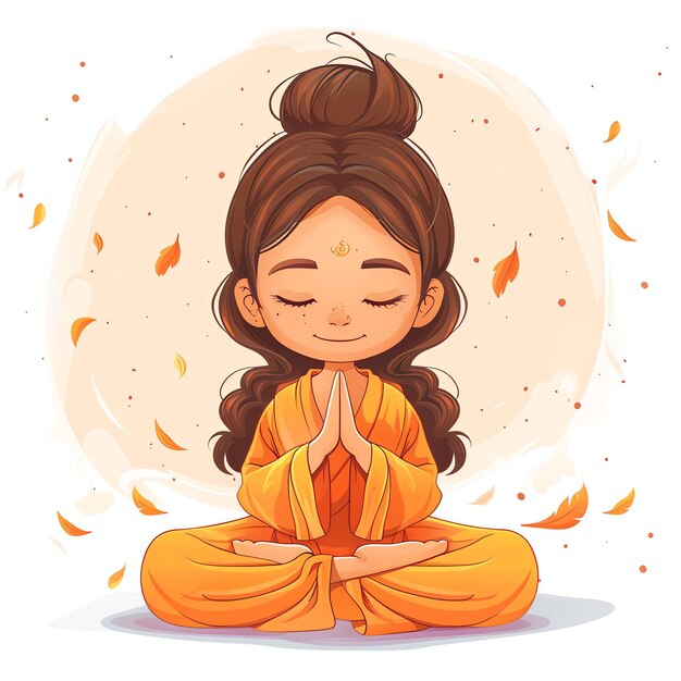 PSD guru purnima indische illustration