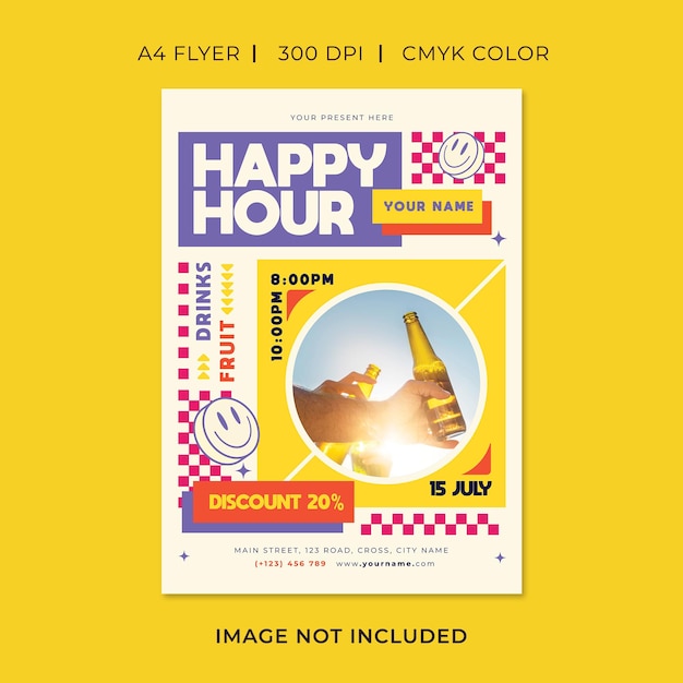 PSD happy hour flyer