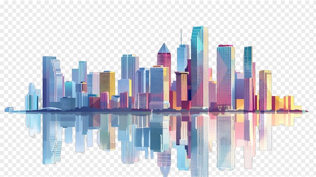 PSD l'horizon de la ville de miami