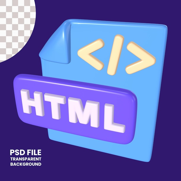 PSD html-datei 3d-illustrations-symbol