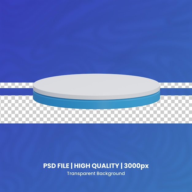 PSD ícone 3d do pódio com fundo transparente