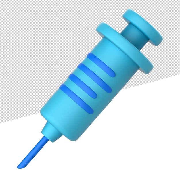 icône 3d illustration de rendu 3d seringue